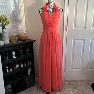 Elegant Coral Dress